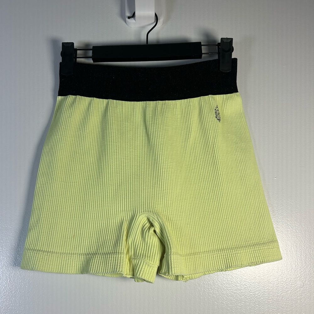 FP Movement by Free People Lemon and Black Bike Shorts